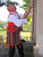 Photo: Vojo rings the bells of Zegar church